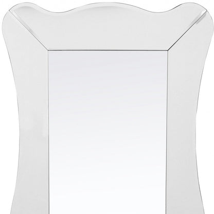 65" Clear Novelty Glass Framed Full Length Hanging Mirror