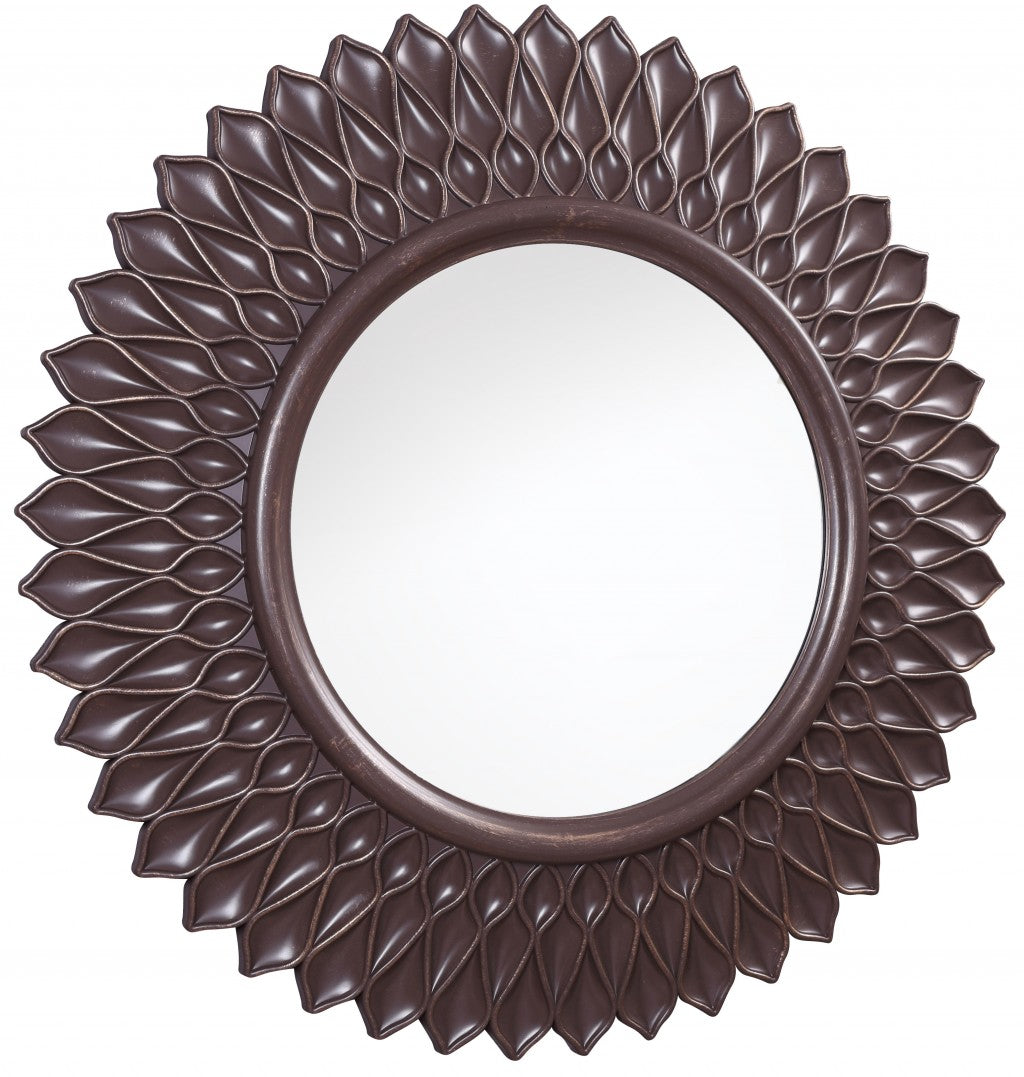 Bronze Round Accent Mirror