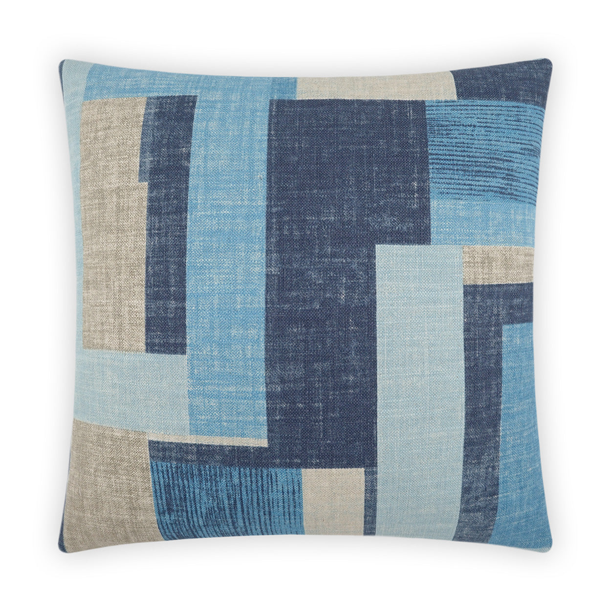 D.V. KAP HOME   24" x 24" Duplex Pillow - Blue Geometric, Modern    - 3966-B-2424
