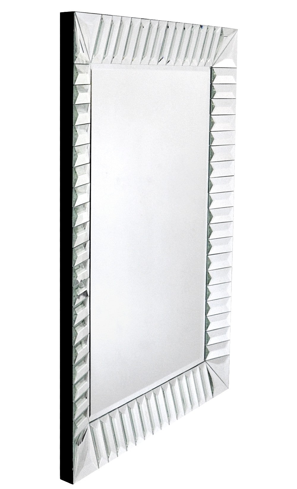 37" Clear Glass Framed Accent Mirror