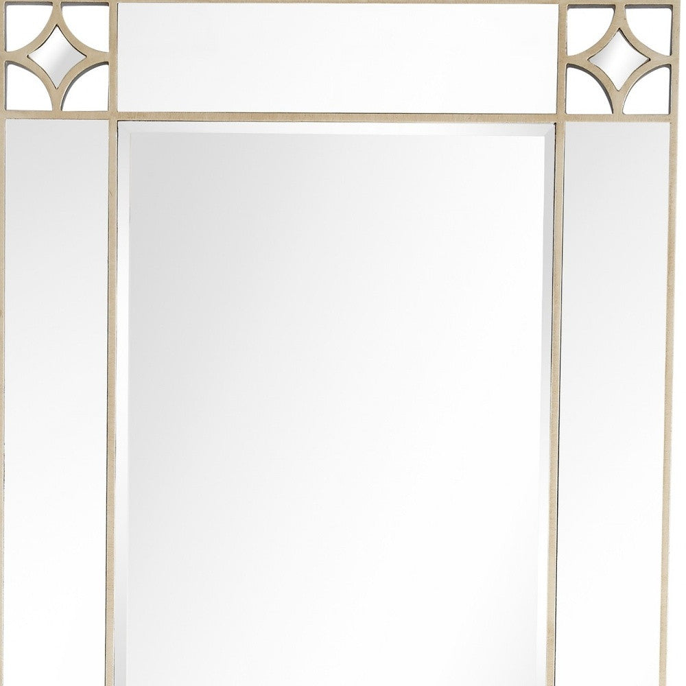 46" Champagne Framed Accent Mirror