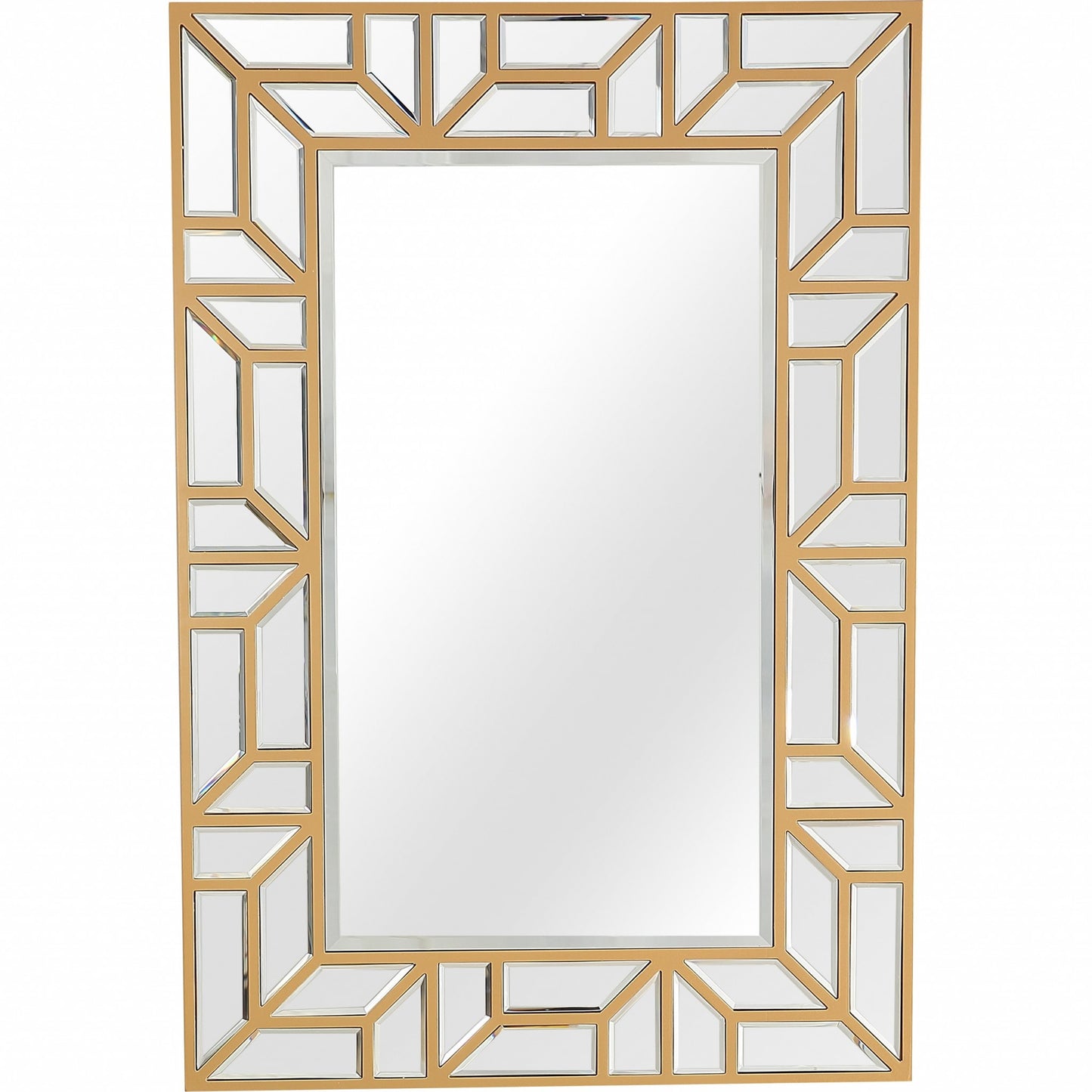 45" Gold Framed Accent Mirror