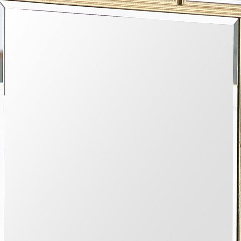 45" Silver Framed Accent Mirror