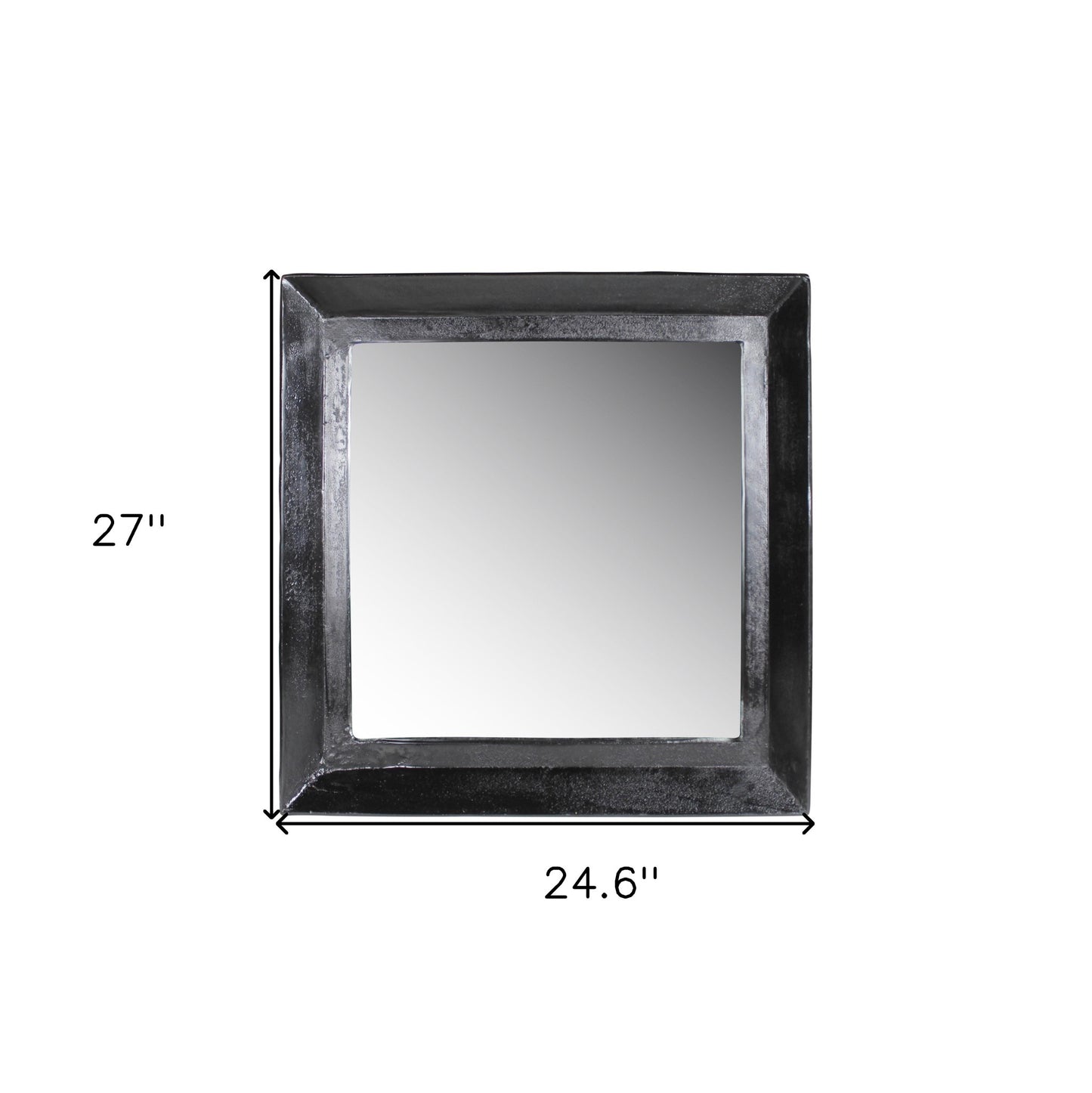 27" Silver Framed Accent Mirror