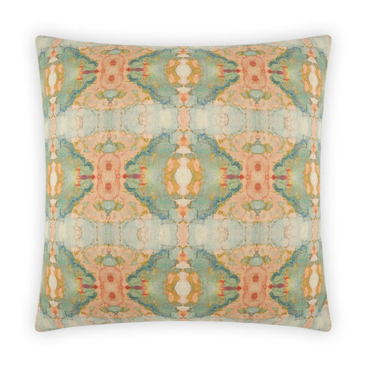 D.V. KAP HOME   24" x 24" Ashanti Pillow - Coral Global    - 3967-C-2424
