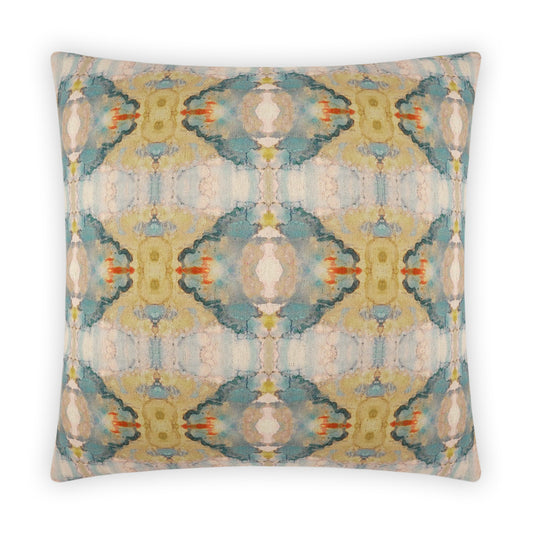 D.V. KAP HOME   24" x 24" Ashanti Pillow - Teal Global    - 3967-T-2424