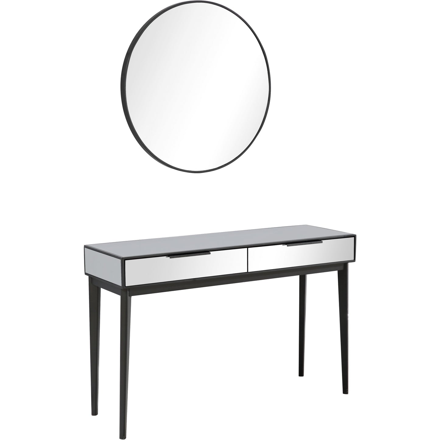 Smokey Grey Mirror and Console Table