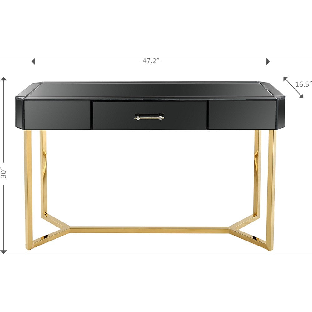 Black and Gold Console Table