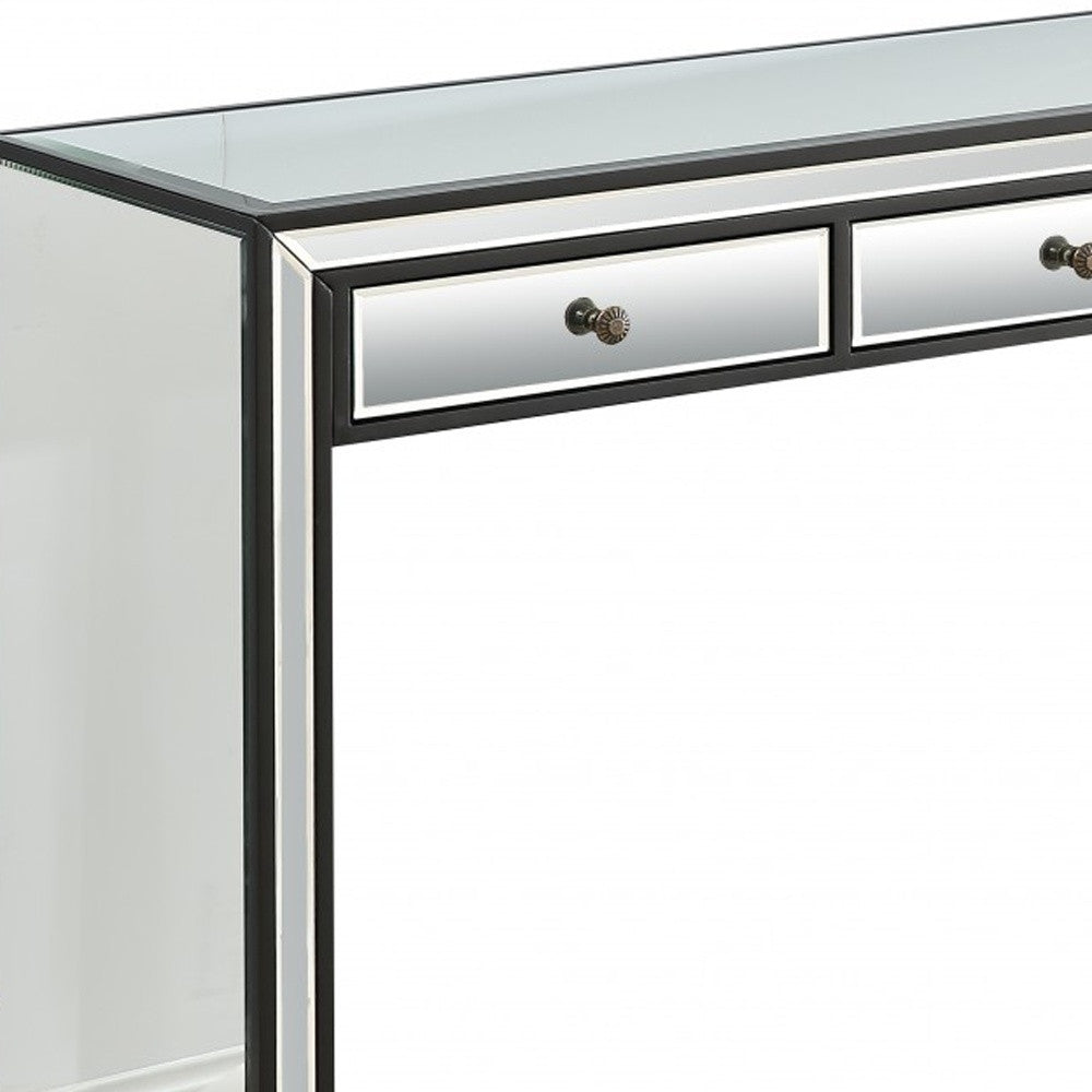 Bold and Black Console Table