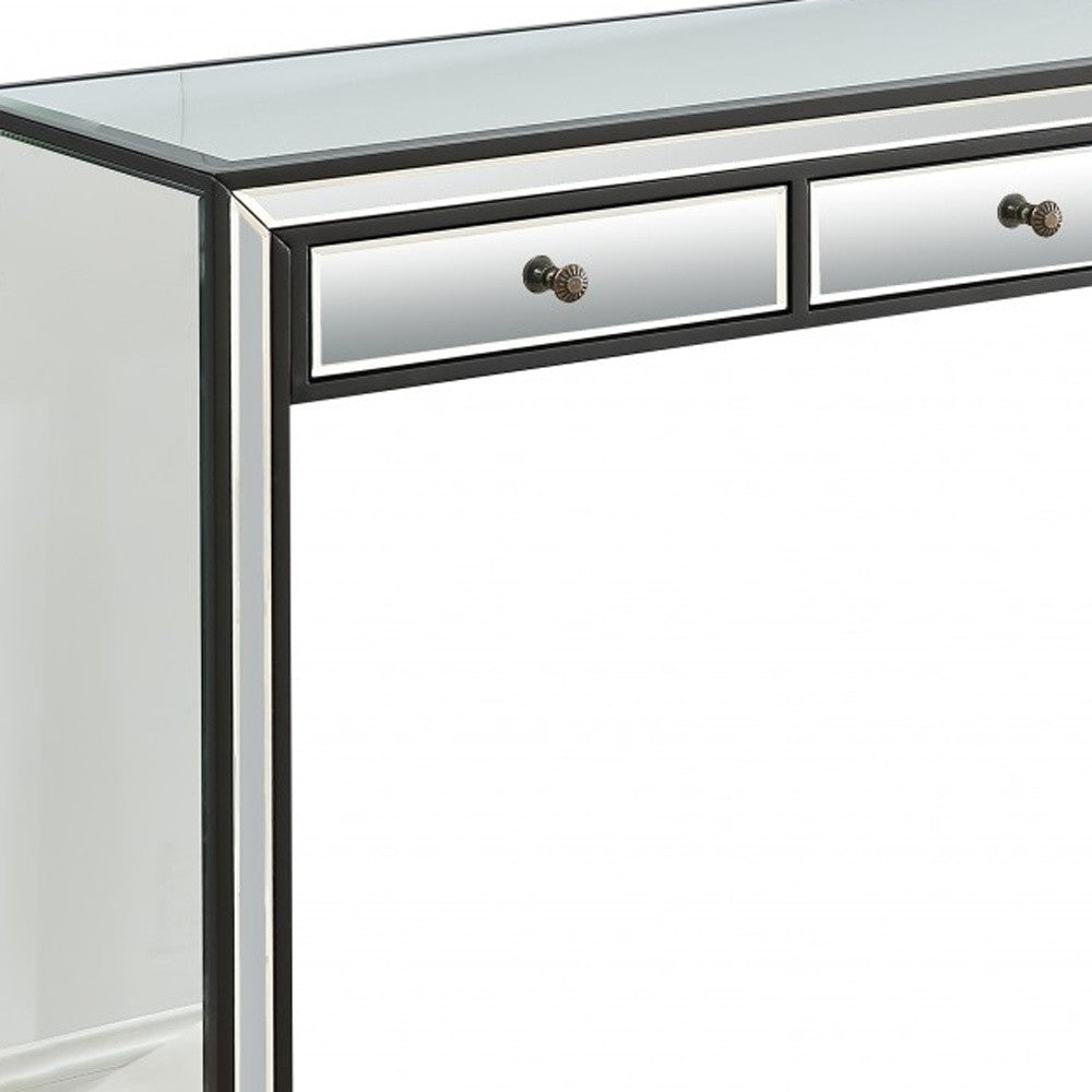 Bold and Black Console Table