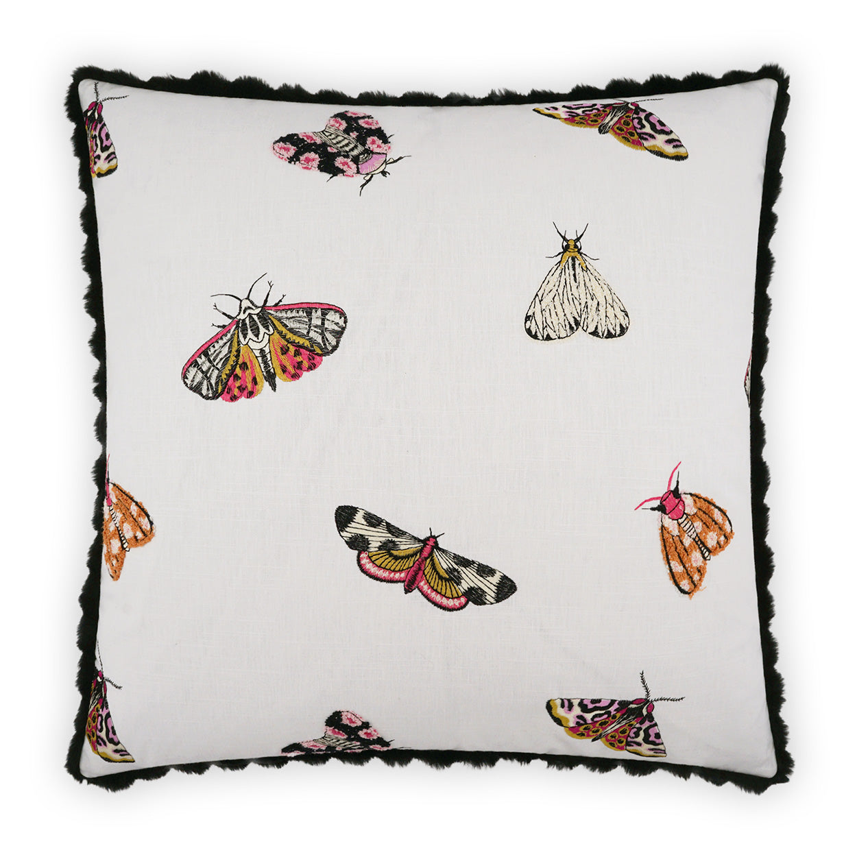D.V. KAP HOME   24" x 24" Flutter Pillow Embroidery, Novelty     - 3970-2424