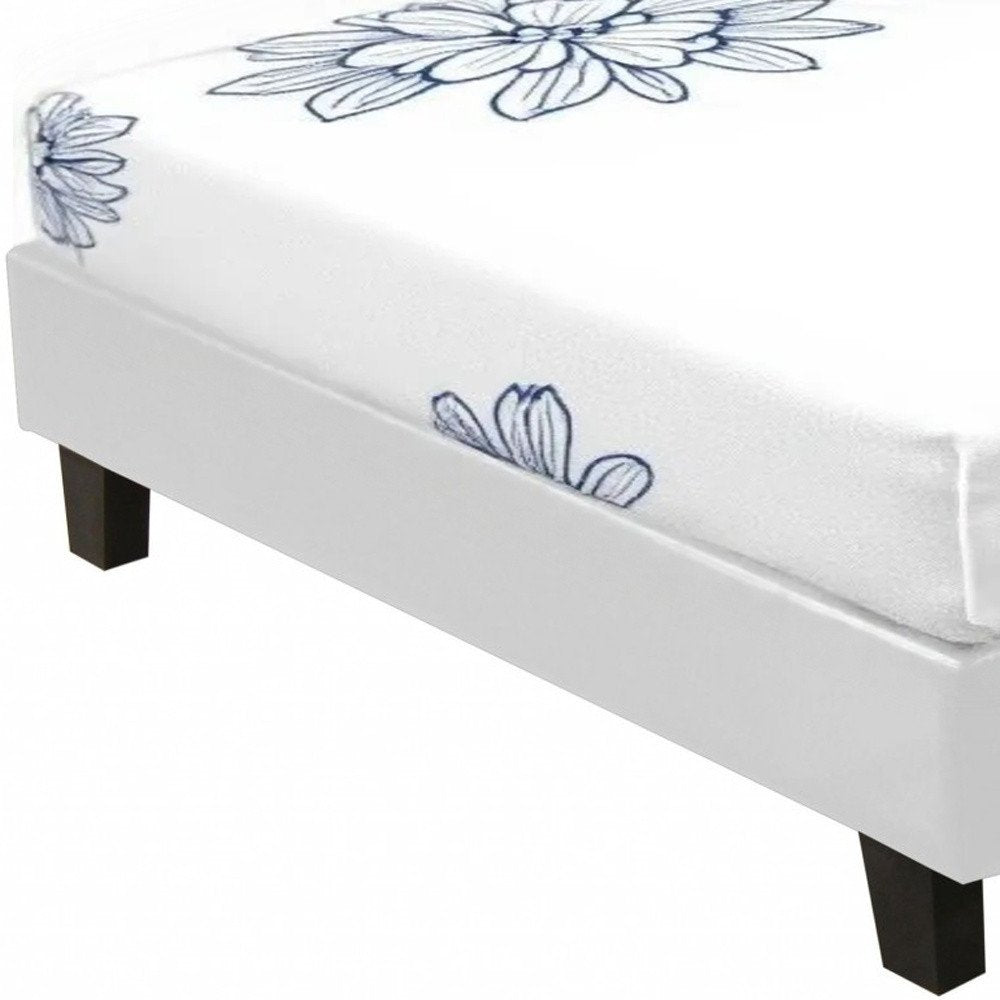 Black Faux Leather Queen Bed Frame