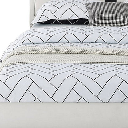 White Faux Leather Queen Bed Frame