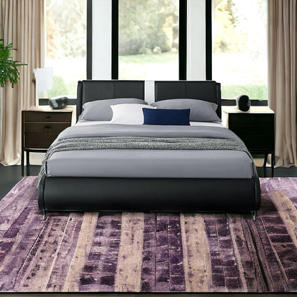 White Faux Leather Queen Bed Frame