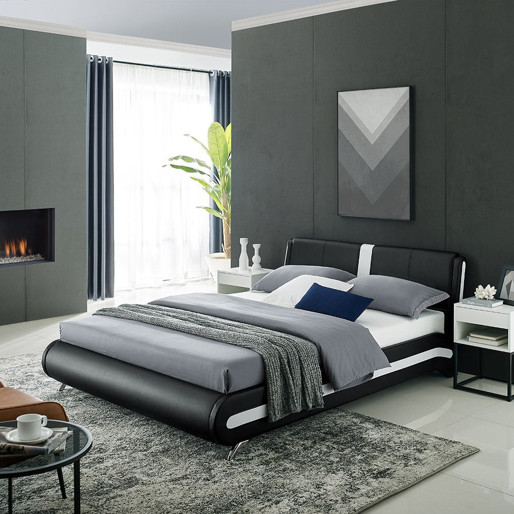 Black Platform King Bed