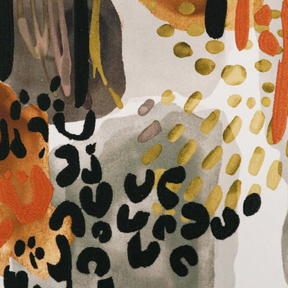 D.V. KAP HOME   24" x 24" Fauve Pillow - Safari Modern, Abstract, Embroidery    - 3971-S-2424