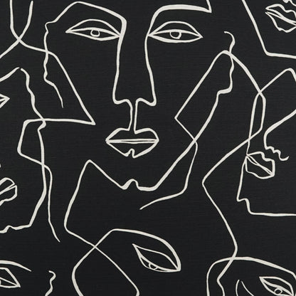 D.V. KAP HOME   24" x 24" Face Up Pillow - Black Modern, Novelty     - 3973-B-2424