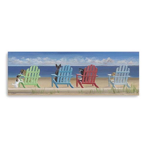 Dogs At The Beach Unframed Print Wall Art