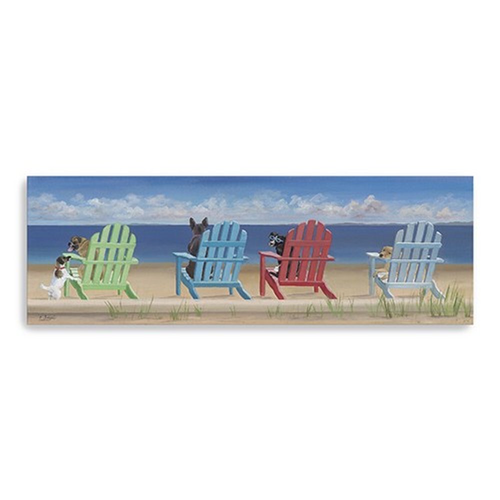 Dogs At The Beach Unframed Print Wall Art