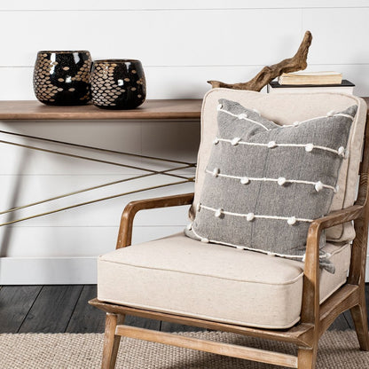 6" Gold Abstract Cylinder Crystal Glass Table Vase