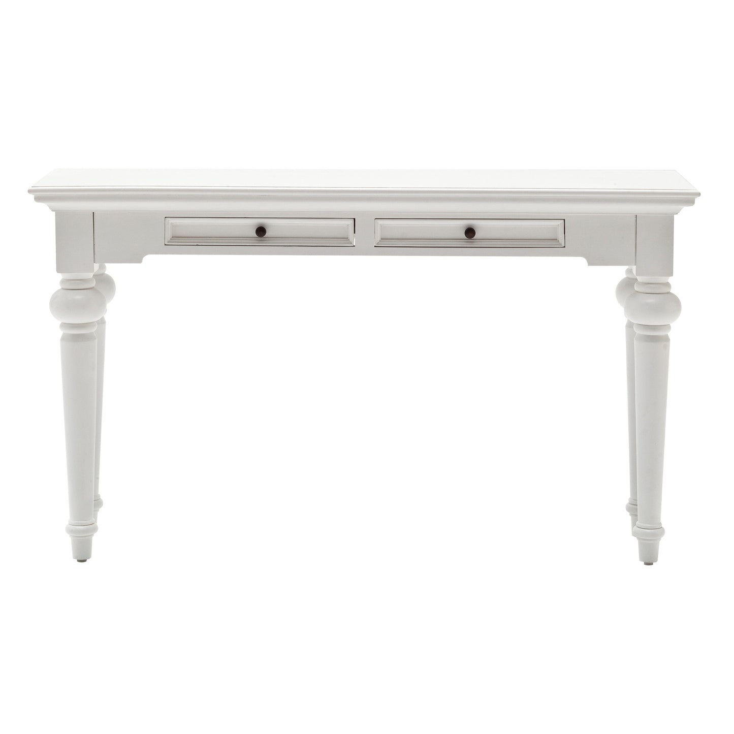 55" White Console Table With Storage