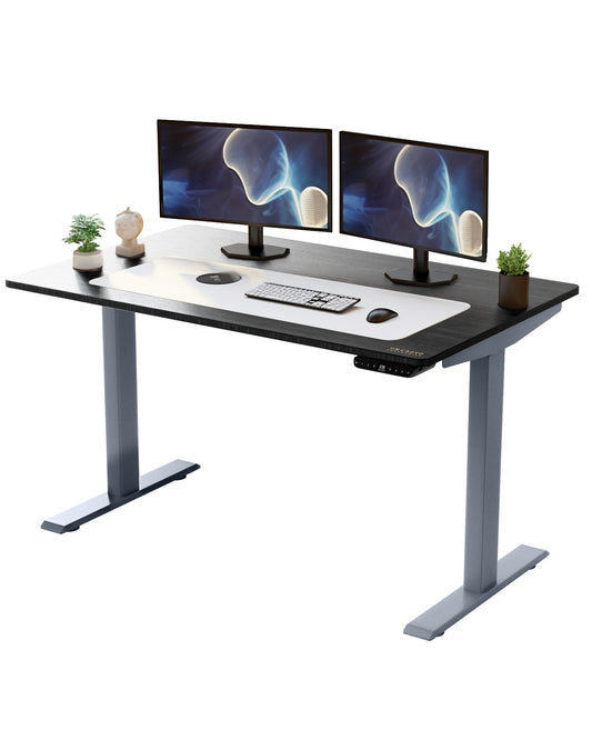 Premier 52" Silver Dual Motor Electric Office Adjustable Standing Desk