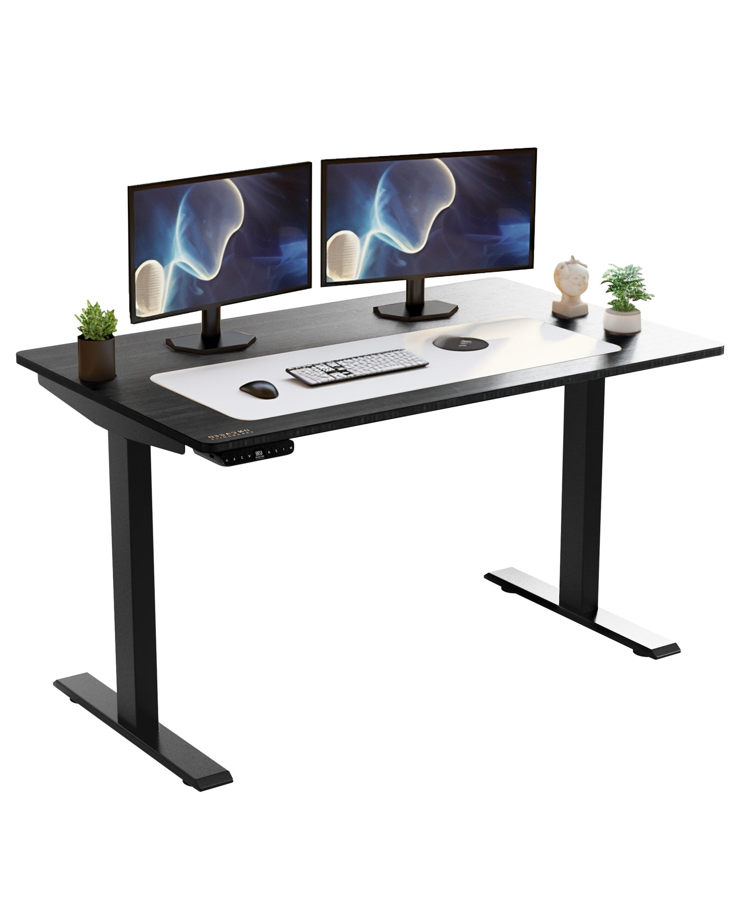 Premier 45" Black Dual Motor Electric Office Adjustable Standing Desk