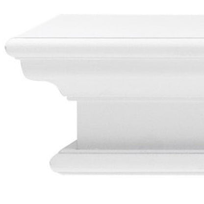 47" Classic White XL Floating Wall Shelf