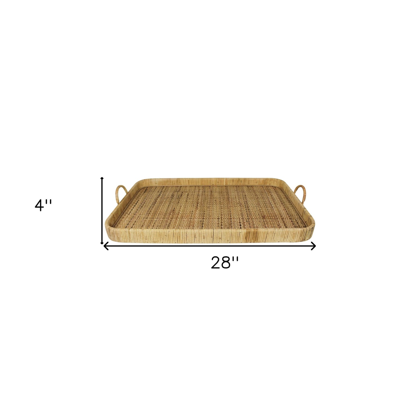 Jumbo Bamboo Rectangular Tray