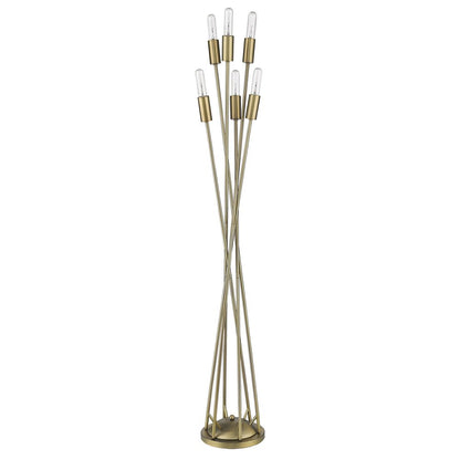 60" Six Light Torchiere Floor Lamp