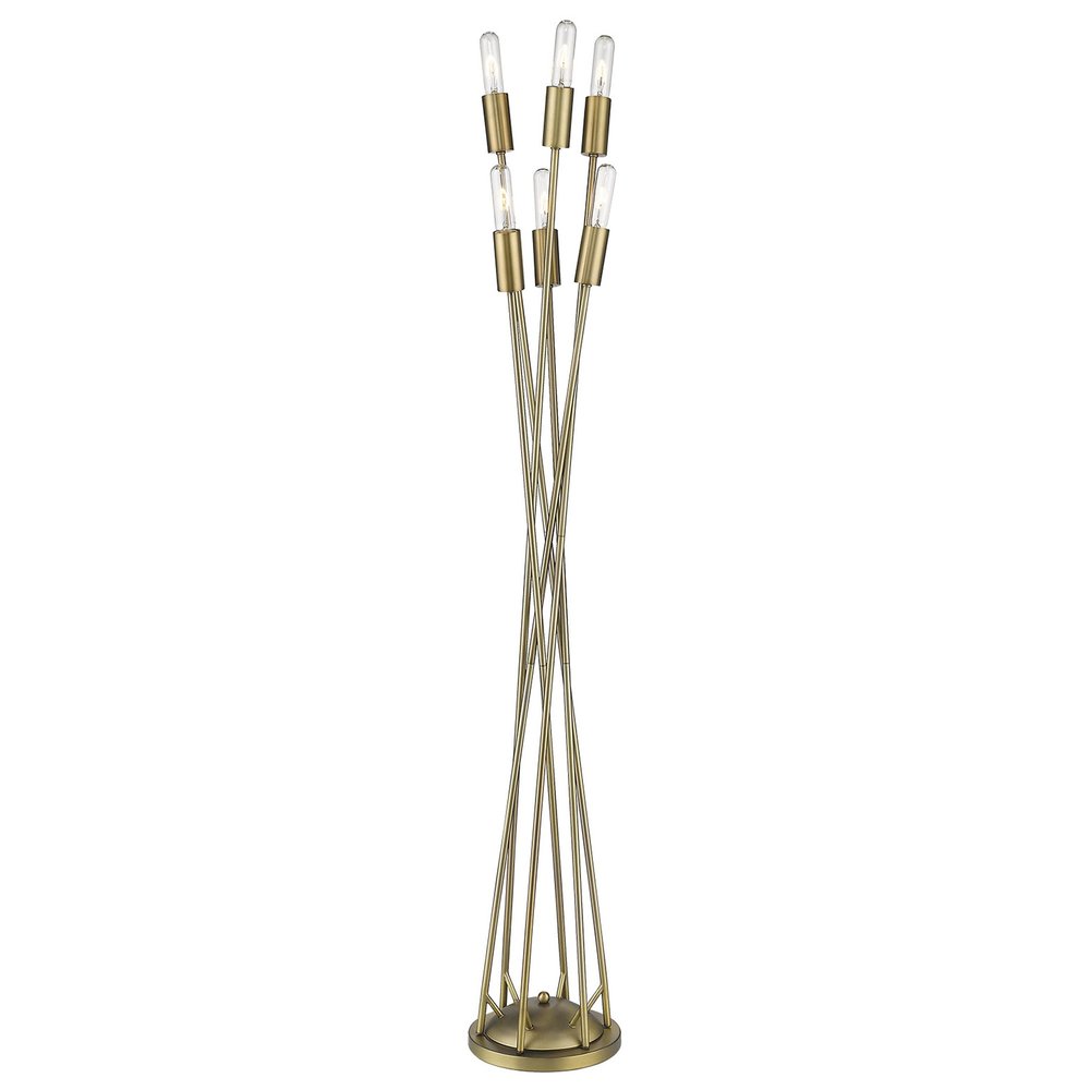 60" Six Light Torchiere Floor Lamp