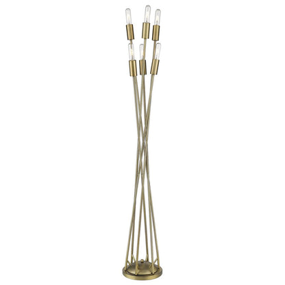 60" Six Light Torchiere Floor Lamp