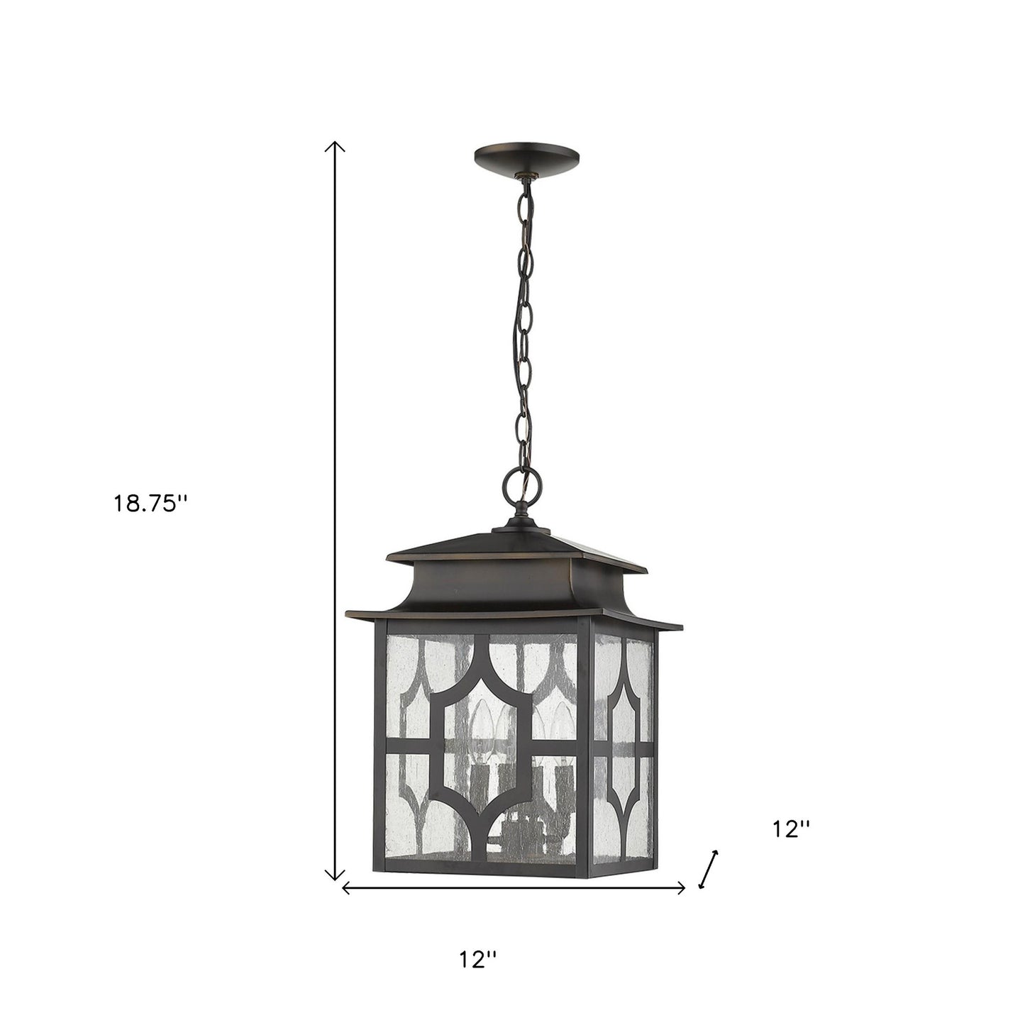 Calvert 4-Light Oil-Rubbed Bronze Hanging Lantern