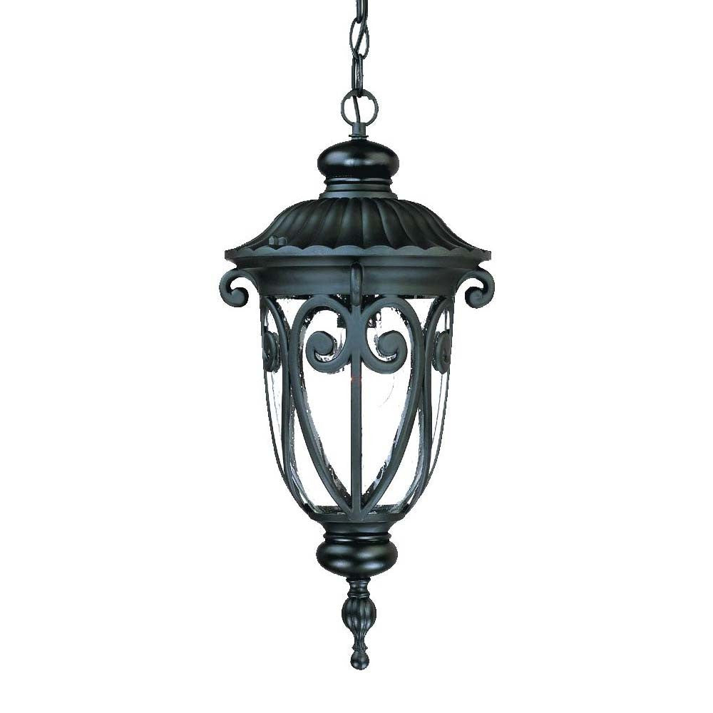 Naples 1-Light Matte Black Hanging Light