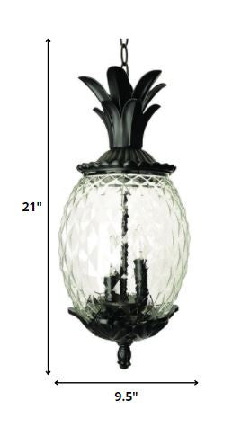 Lanai 3-Light Black Coral Hanging Light