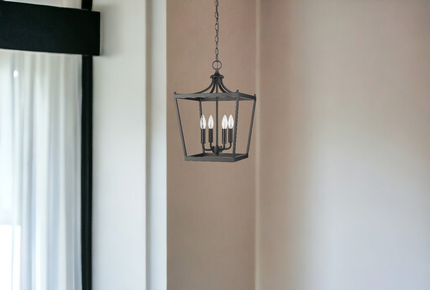 Kennedy 4-Light Matte Black Pendant