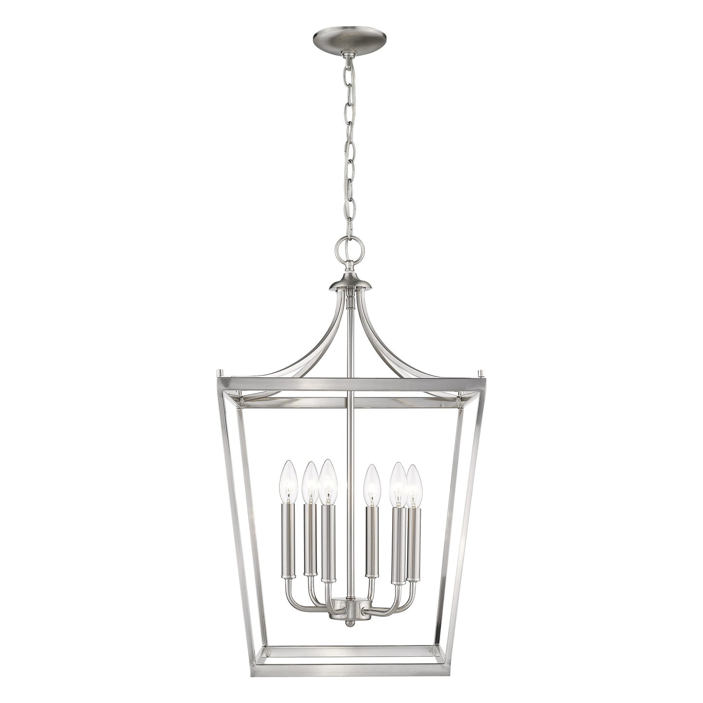 Kennedy 6-Light Satin Nickel Pendant