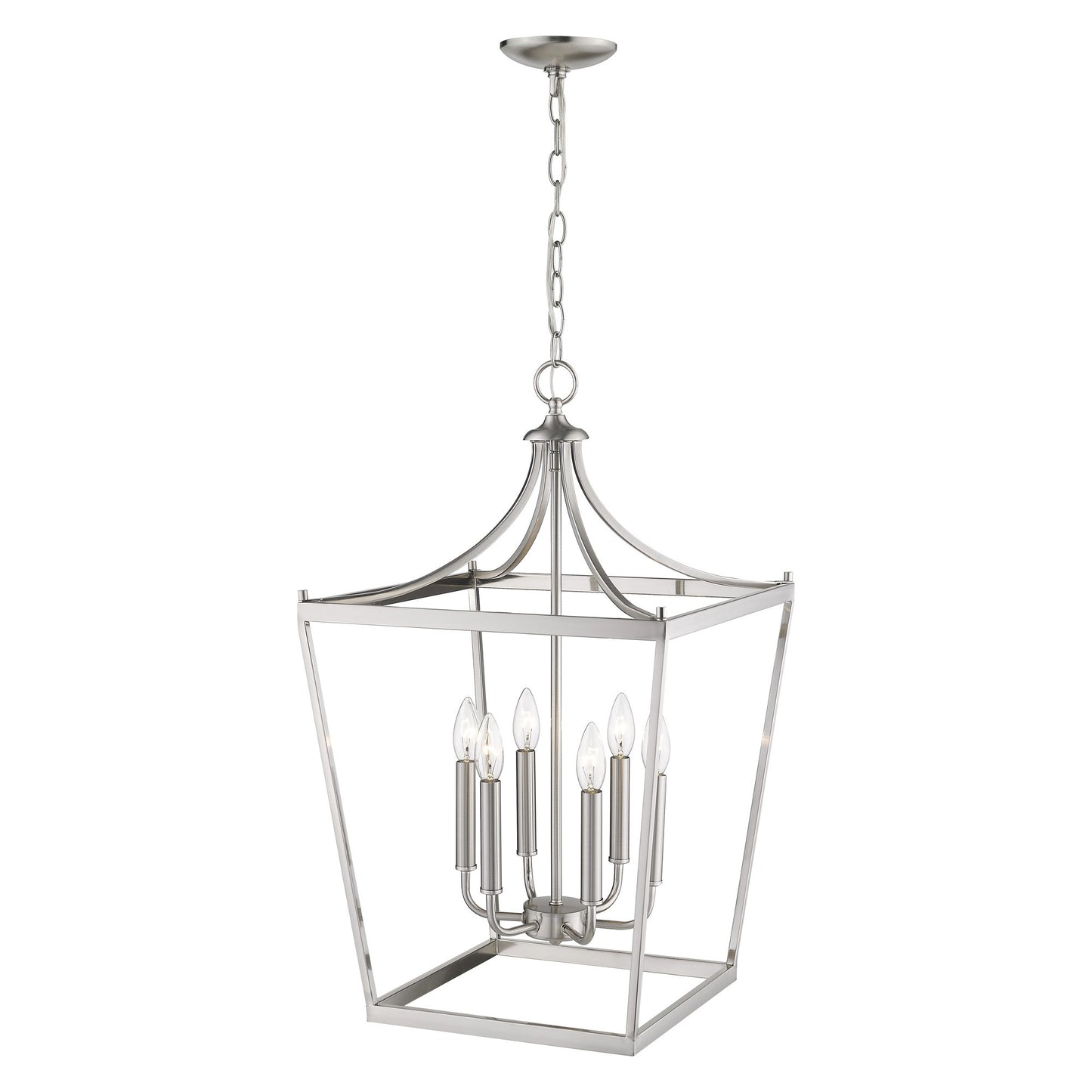 Kennedy 6-Light Satin Nickel Pendant