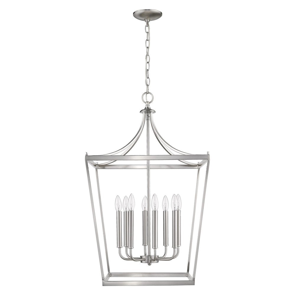 Kennedy 8-Light Satin Nickel Pendant