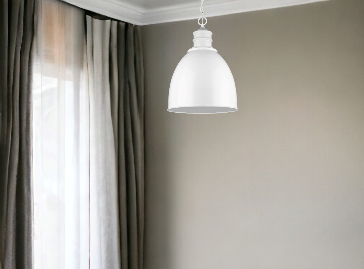 Colby 1-Light White Pendant