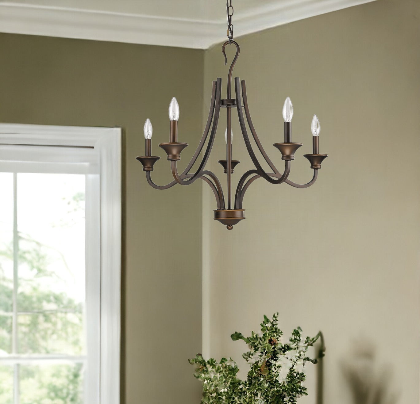 Michelle 5-Light Oil-Rubbed Bronze Chandelier