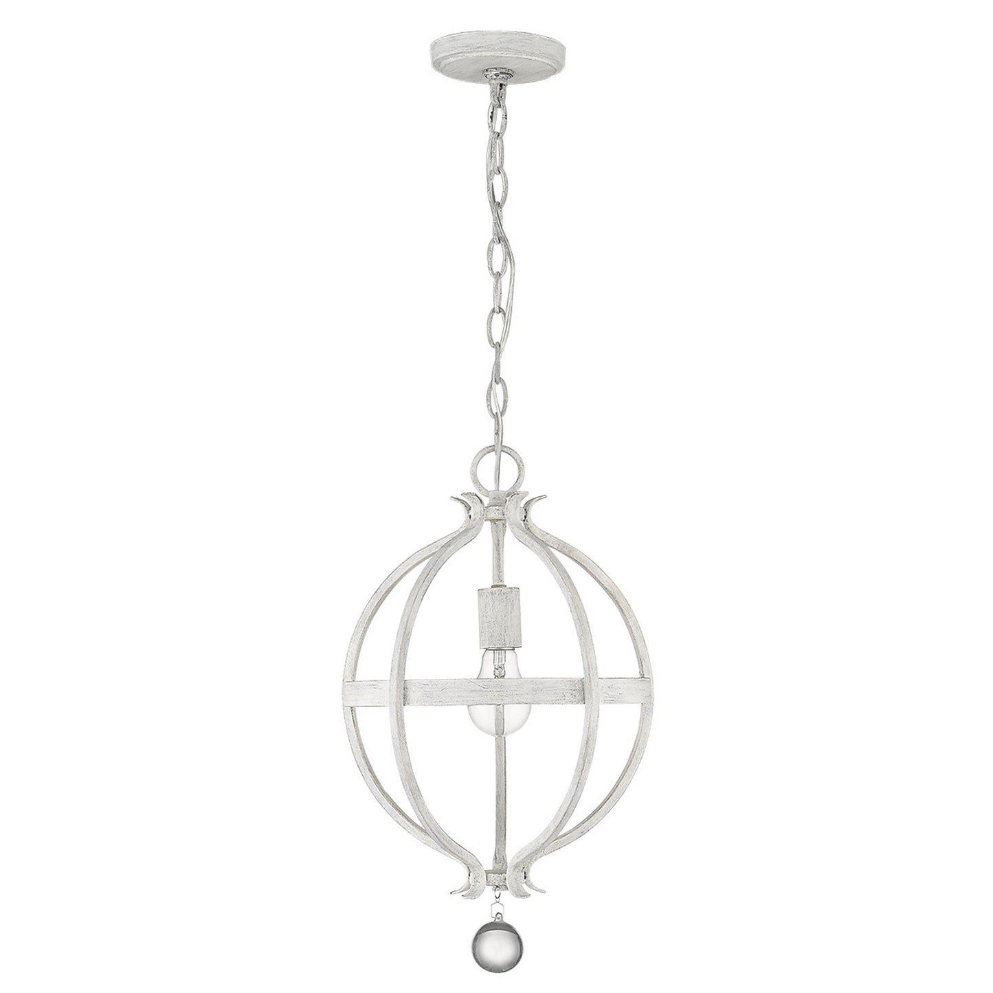 Callie 1-Light Country White Pendant