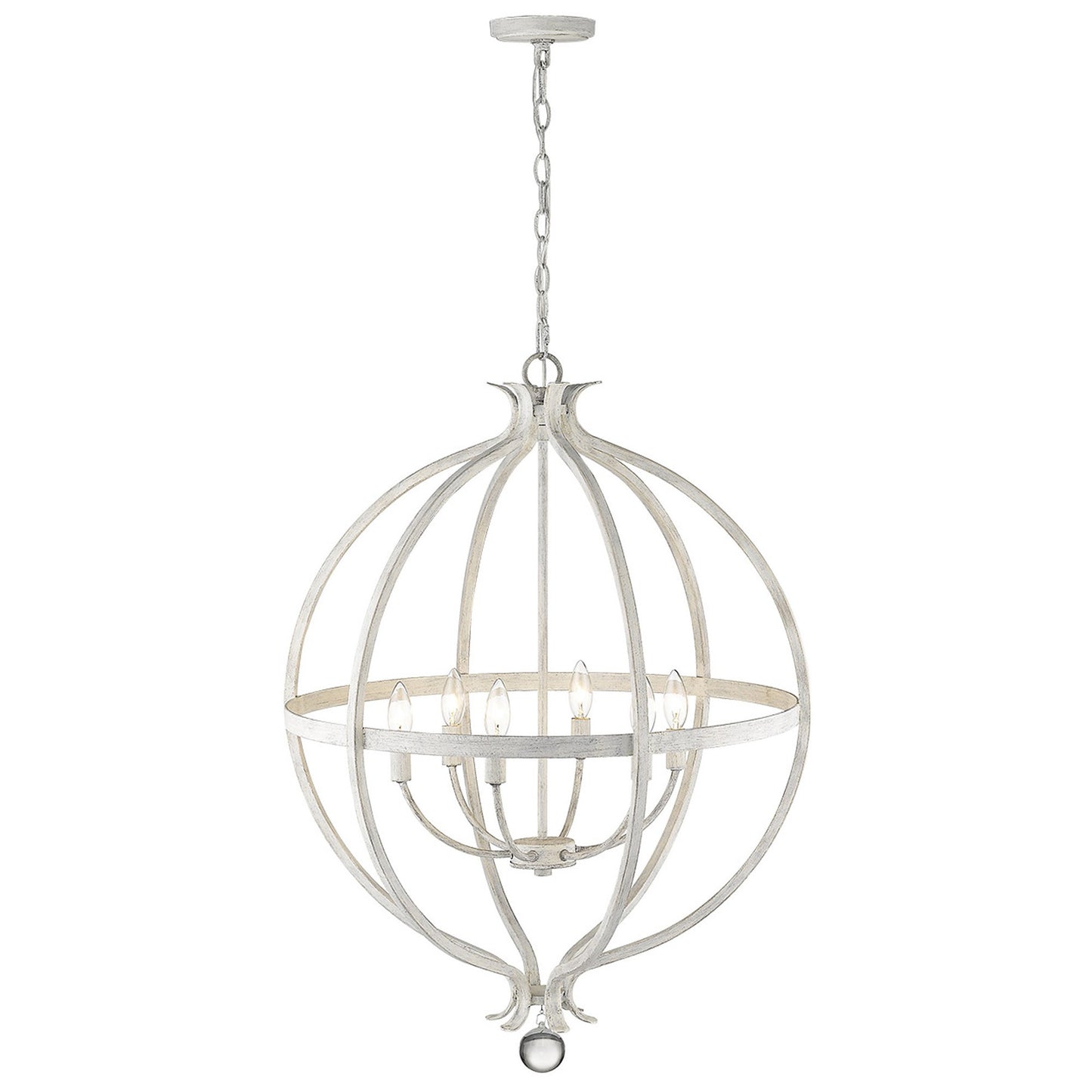 Callie 6-Light Country White Pendant