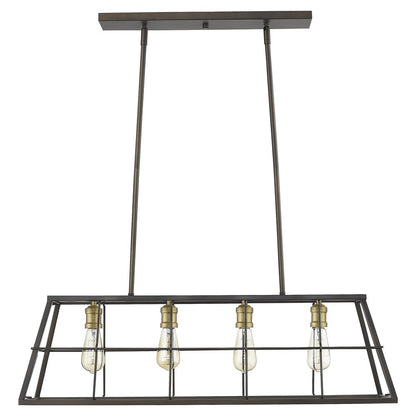 Charley 4-Light Oil-Rubbed Bronze Pendant