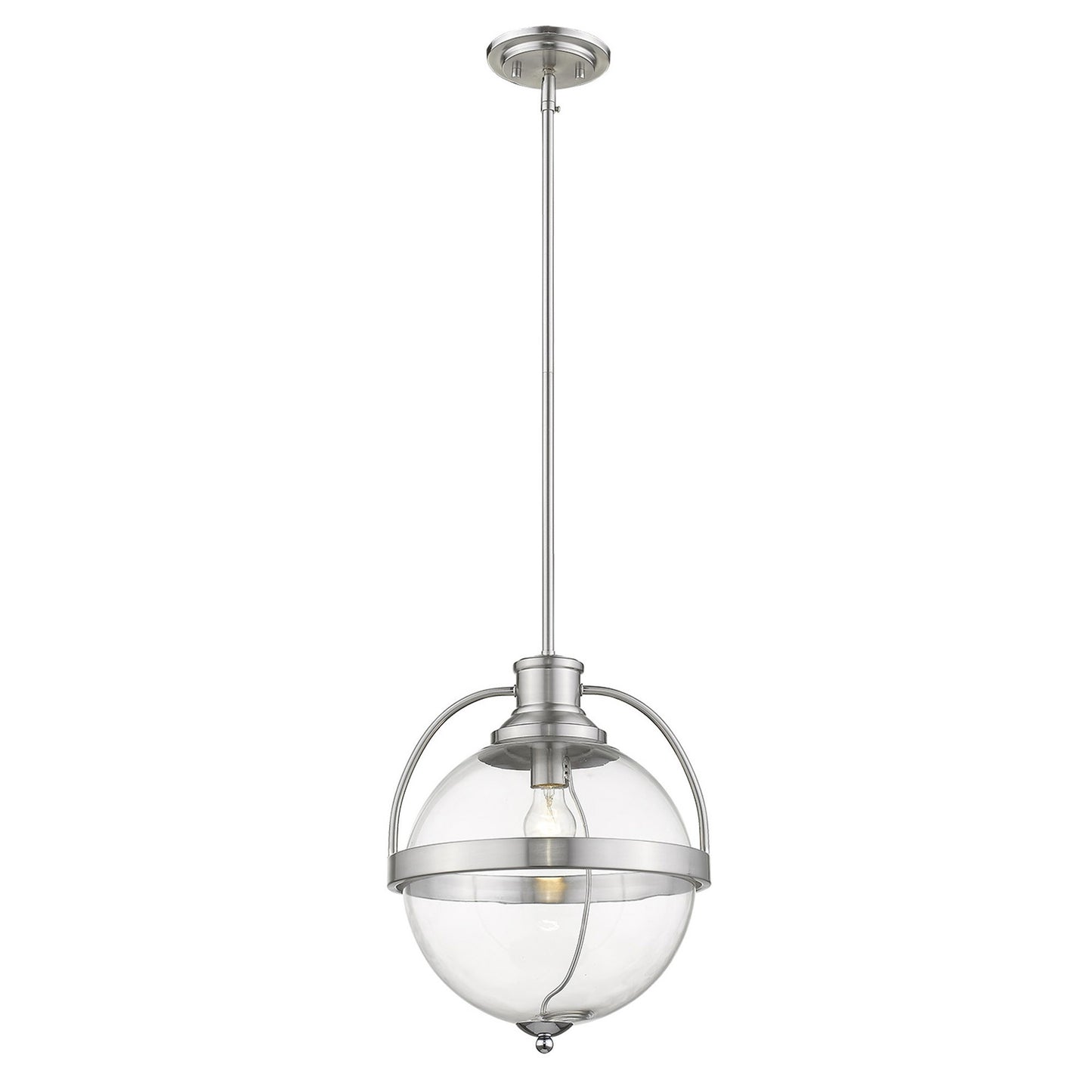 Kassian 1-Light Satin Nickel Pendant