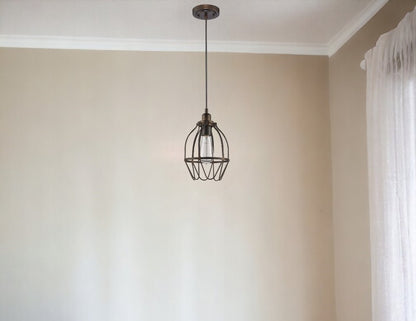 Antique Bronze Wire Pendant Hanging Light