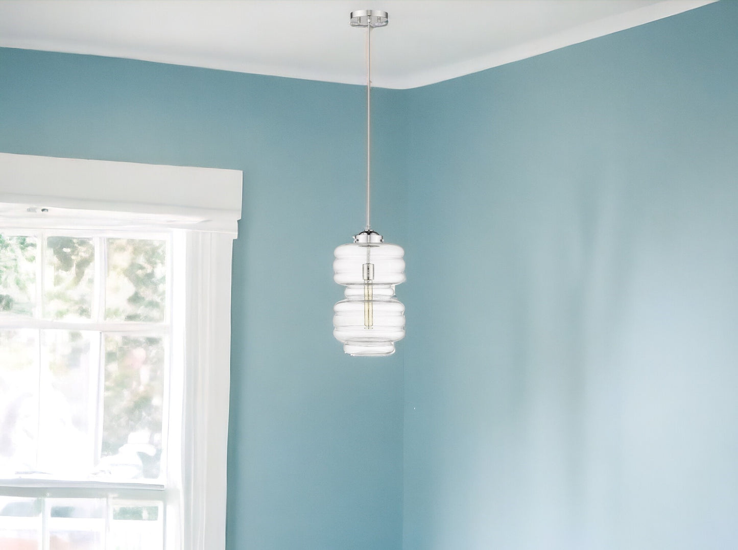 Ballina 1-Light Polished Nickel Mini-Pendant