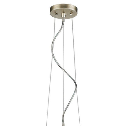 Layla 1-Light Washed Gold Bowl Pendant With Gloss White Interior Shade