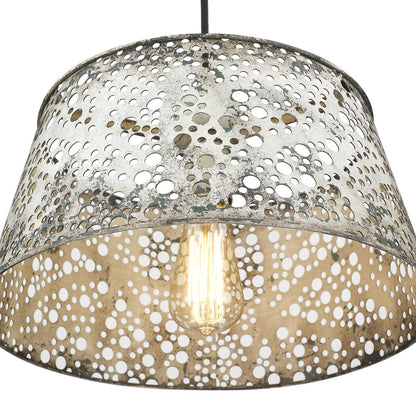 Iris 1-Light Aged Ivory Pendant