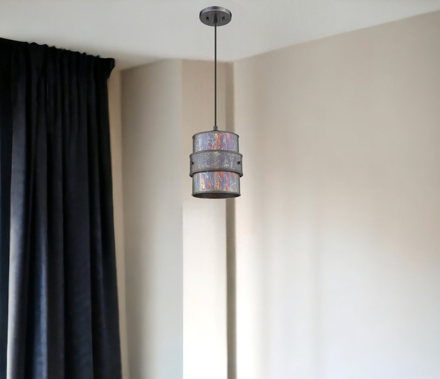 Ryker 1-Light Bronze Patina Pendant